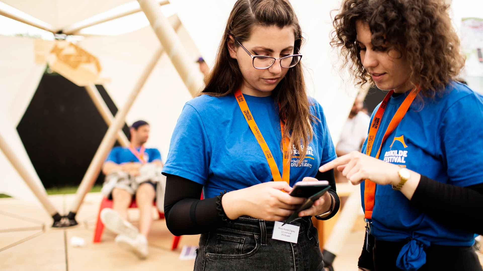DTU på Roskilde Festival 2022. Foundly - lost & found-app udviklet af DTU-studerende.